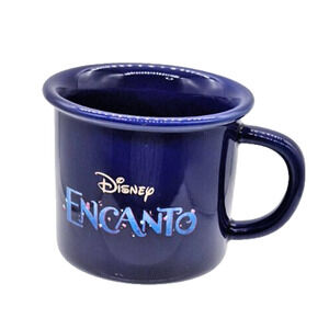 Disney Encanto Mug Coffee Cup Ceramic Rae Dunn Collectible Solid Blue Rare